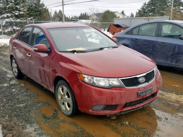 KNAFU4A24A5094911 - 2010 KIA FORTE EX RED photo 1