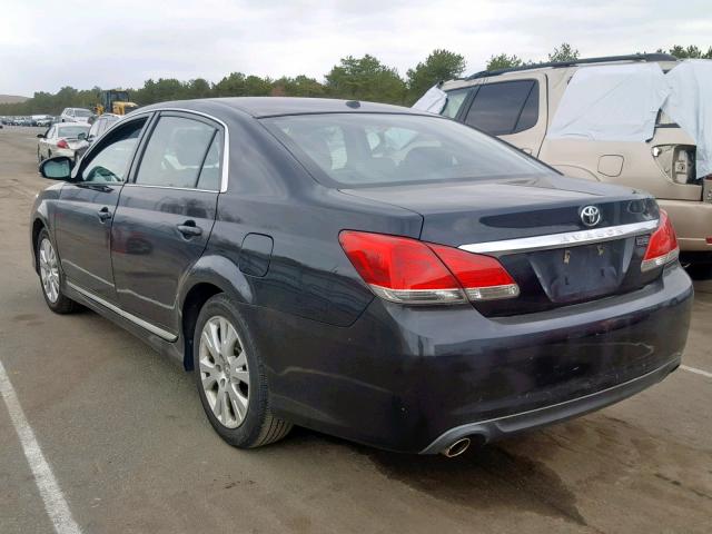4T1BK3DB4CU442840 - 2012 TOYOTA AVALON BAS BLACK photo 3