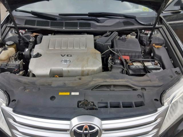 4T1BK3DB4CU442840 - 2012 TOYOTA AVALON BAS BLACK photo 7