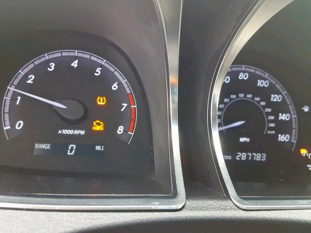 4T1BK3DB4CU442840 - 2012 TOYOTA AVALON BAS BLACK photo 8