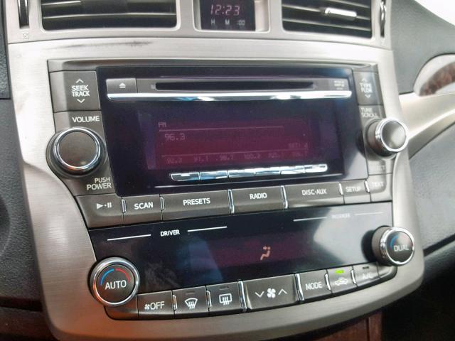 4T1BK3DB4CU442840 - 2012 TOYOTA AVALON BAS BLACK photo 9