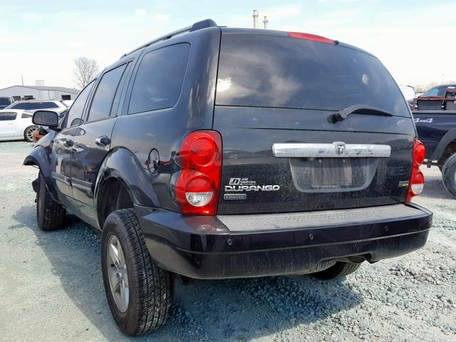 1D8HB58N48F121537 - 2008 DODGE DURANGO LI BLACK photo 3