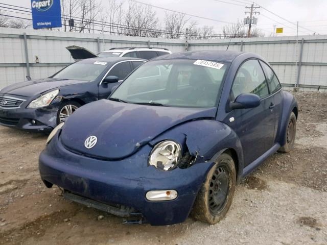 3VWCP21C81M469328 - 2001 VOLKSWAGEN NEW BEETLE ლურჯი ფოტო 2