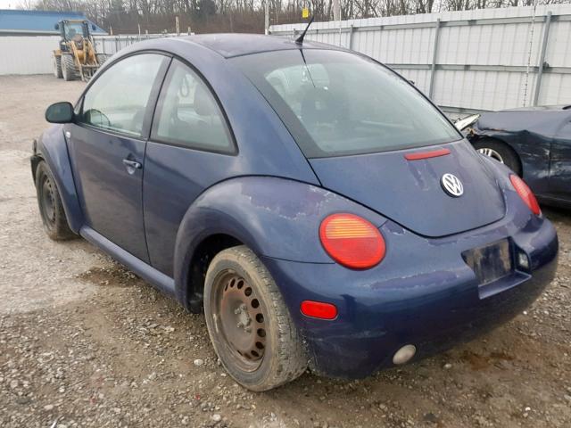 3VWCP21C81M469328 - 2001 VOLKSWAGEN NEW BEETLE ლურჯი ფოტო 3
