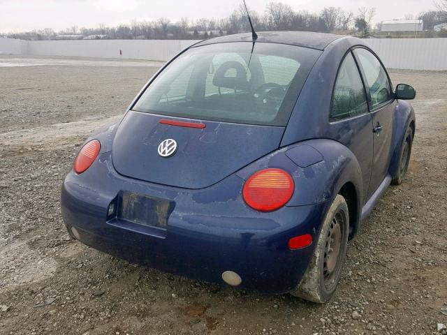 3VWCP21C81M469328 - 2001 VOLKSWAGEN NEW BEETLE ლურჯი ფოტო 4