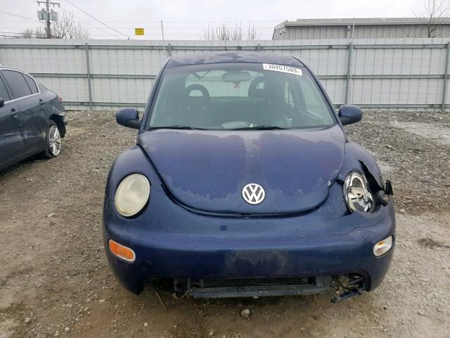 3VWCP21C81M469328 - 2001 VOLKSWAGEN NEW BEETLE ლურჯი ფოტო 9