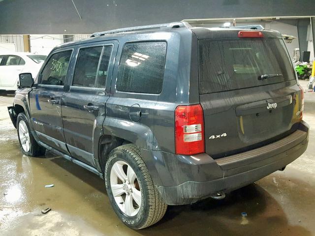 1C4NJRFB4ED845658 - 2014 JEEP PATRIOT LA BLUE photo 3