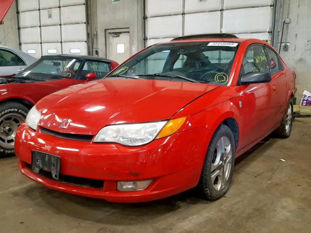1G8AW12F94Z205127 - 2004 SATURN ION LEVEL RED photo 2