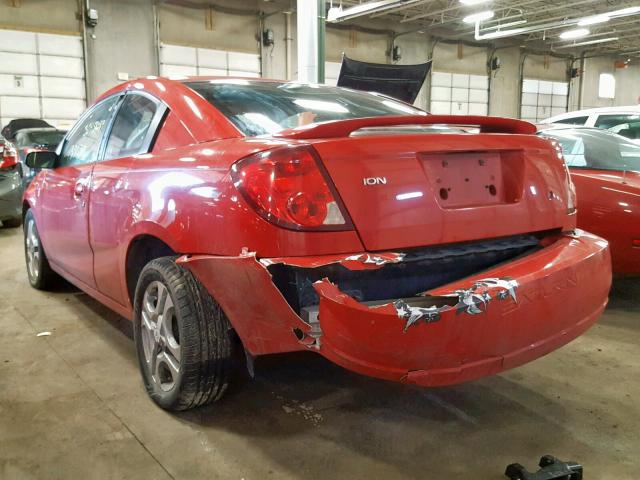 1G8AW12F94Z205127 - 2004 SATURN ION LEVEL RED photo 3
