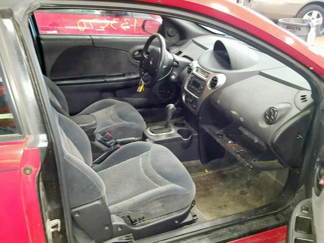 1G8AW12F94Z205127 - 2004 SATURN ION LEVEL RED photo 5