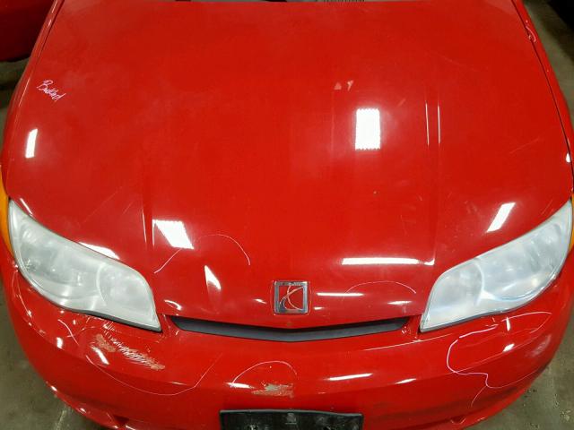 1G8AW12F94Z205127 - 2004 SATURN ION LEVEL RED photo 7