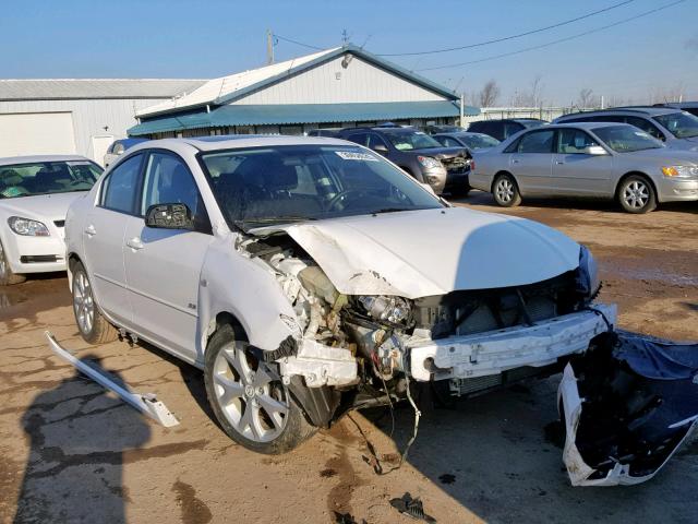 JM1BK323981146687 - 2008 MAZDA 3 S WHITE photo 1