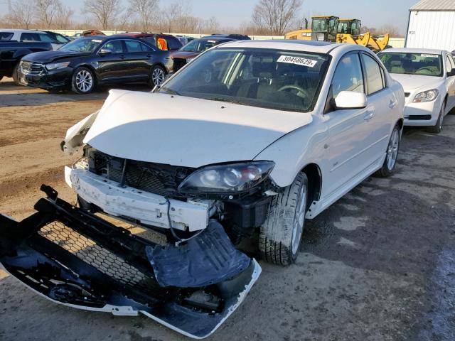 JM1BK323981146687 - 2008 MAZDA 3 S WHITE photo 2