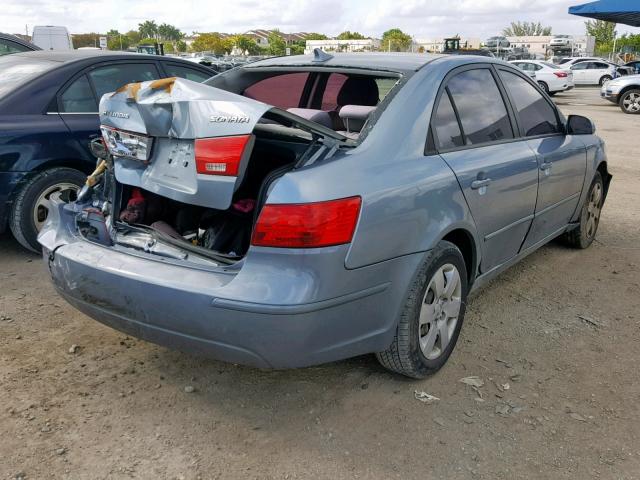 5NPET4AC1AH644558 - 2010 HYUNDAI SONATA GLS BLUE photo 4