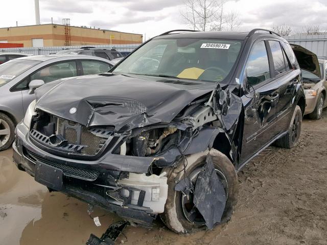 4JGBB86E56A064487 - 2006 MERCEDES-BENZ ML 350 BLACK photo 2