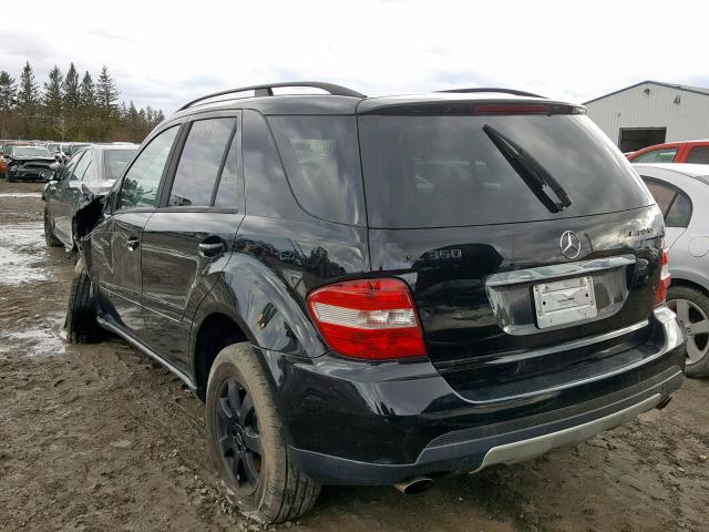 4JGBB86E56A064487 - 2006 MERCEDES-BENZ ML 350 BLACK photo 3