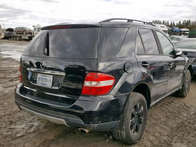 4JGBB86E56A064487 - 2006 MERCEDES-BENZ ML 350 BLACK photo 4