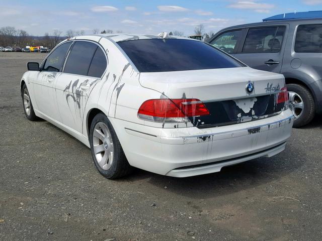 WBAHN83526DT39285 - 2006 BMW 750 LI WHITE photo 3