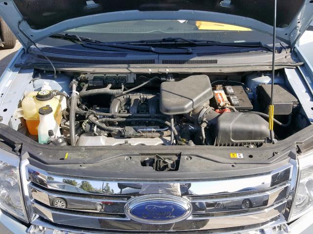 2FMDK38CX8BA75886 - 2008 FORD EDGE SEL BLUE photo 7