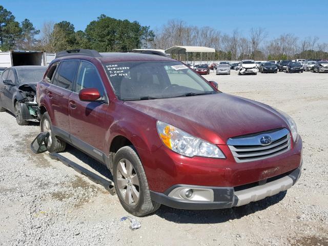 4S4BRDKC9C2231416 - 2012 SUBARU OUTBACK 3. RED photo 1