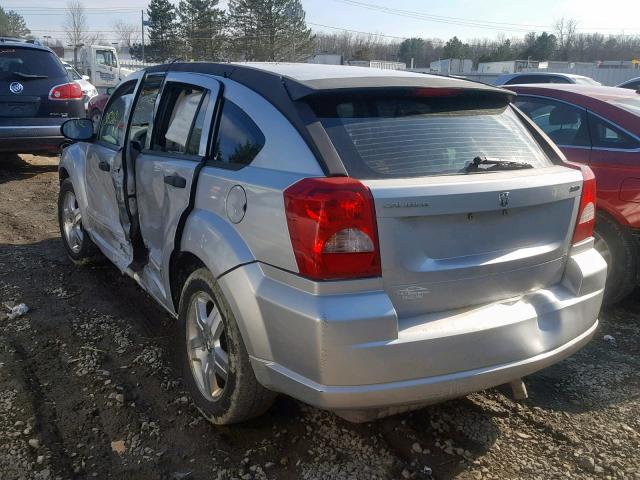 1B3HB48B47D557556 - 2007 DODGE CALIBER SX SILVER photo 3