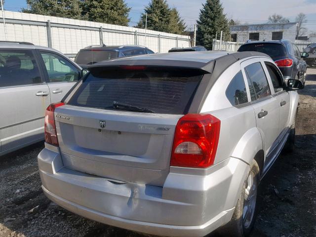 1B3HB48B47D557556 - 2007 DODGE CALIBER SX SILVER photo 4