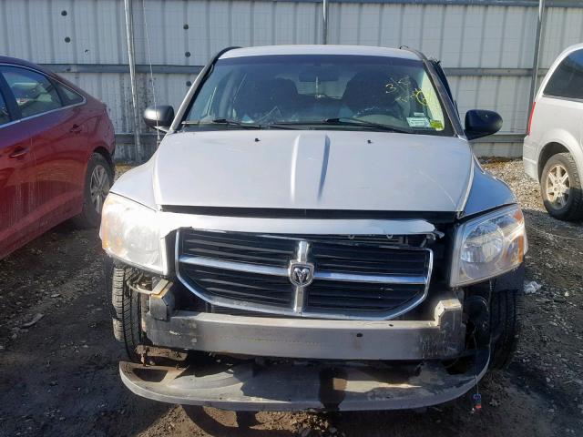 1B3HB48B47D557556 - 2007 DODGE CALIBER SX SILVER photo 9