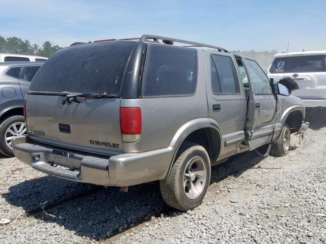 1GNCS13W3Y2206398 - 2000 CHEVROLET BLAZER TAN photo 4