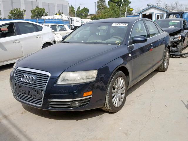 WAUDH74F07N096076 - 2007 AUDI A6 3.2 QUA BLUE photo 2