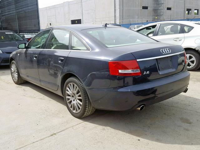 WAUDH74F07N096076 - 2007 AUDI A6 3.2 QUA BLUE photo 3