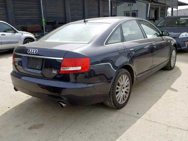 WAUDH74F07N096076 - 2007 AUDI A6 3.2 QUA BLUE photo 4