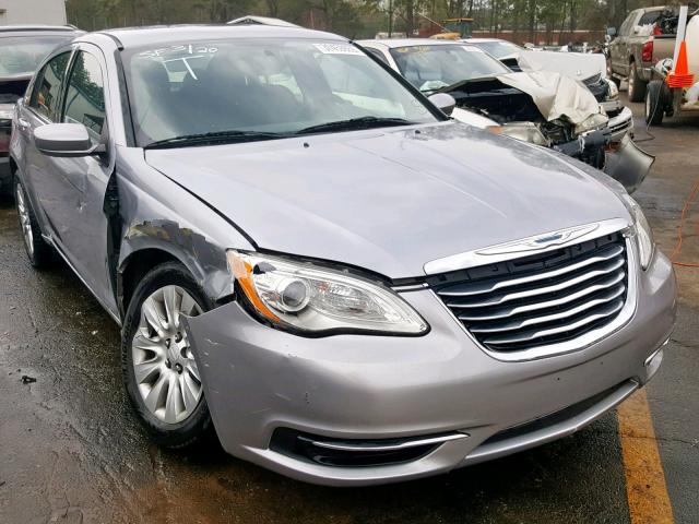 1C3CCBAB1DN734126 - 2013 CHRYSLER 200 LX SILVER photo 1