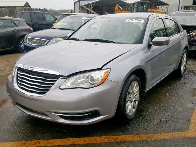 1C3CCBAB1DN734126 - 2013 CHRYSLER 200 LX SILVER photo 2