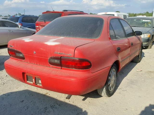 1Y1SK5285TZ028343 - 1996 GEO PRIZM LSI RED photo 4