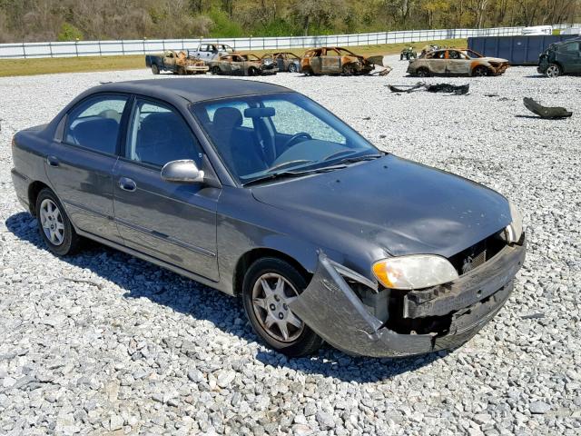 KNAFB121825114119 - 2002 KIA SPECTRA BA GRAY photo 1