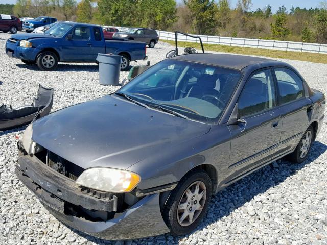 KNAFB121825114119 - 2002 KIA SPECTRA BA GRAY photo 2