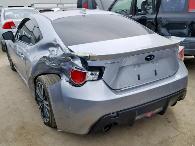 JF1ZCAC18F9607346 - 2015 SUBARU BRZ 2.0 LI GRAY photo 3