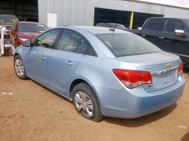 1G1PD5SH7C7203474 - 2012 CHEVROLET CRUZE LS BLUE photo 3