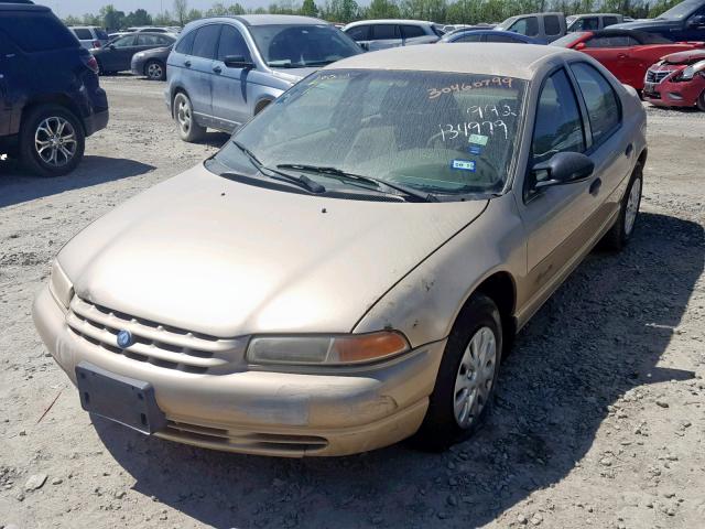 1P3EJ46X3WN261309 - 1998 PLYMOUTH BREEZE BAS GOLD photo 2