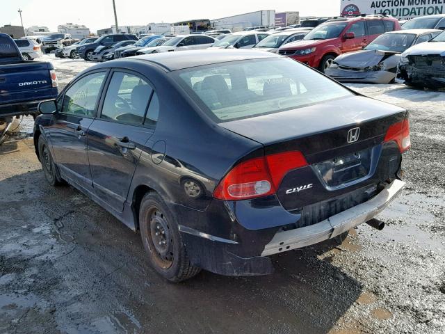 1HGFA16396L803347 - 2006 HONDA CIVIC DX V BLACK photo 3