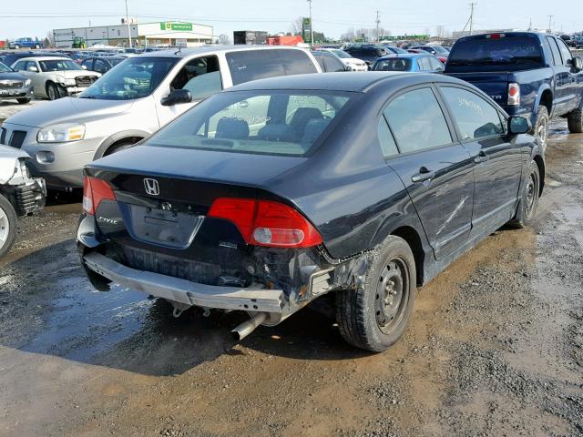 1HGFA16396L803347 - 2006 HONDA CIVIC DX V BLACK photo 4