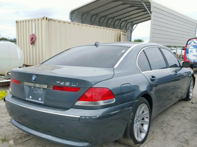 WBAGN63442DR04766 - 2002 BMW 745 LI GRAY photo 4