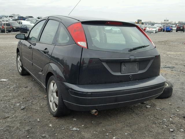 1FAFP37N77W272437 - 2007 FORD FOCUS ZX5 BLACK photo 3