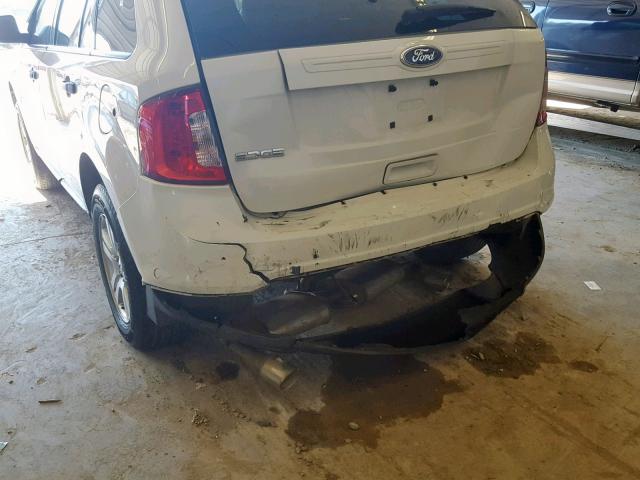 2FMDK3GC4BBA29284 - 2011 FORD EDGE SE WHITE photo 9