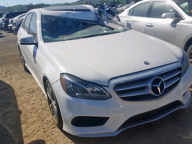 WDDHF5KB8EA892969 - 2014 MERCEDES-BENZ E 350 WHITE photo 1