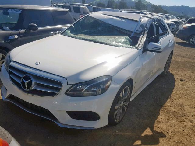 WDDHF5KB8EA892969 - 2014 MERCEDES-BENZ E 350 WHITE photo 2