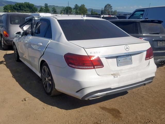 WDDHF5KB8EA892969 - 2014 MERCEDES-BENZ E 350 WHITE photo 3