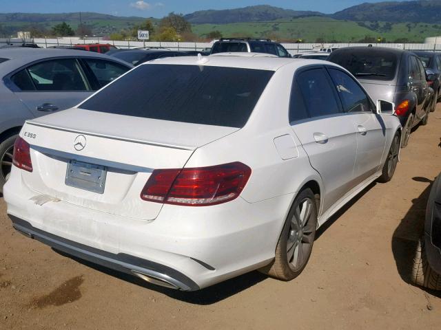 WDDHF5KB8EA892969 - 2014 MERCEDES-BENZ E 350 WHITE photo 4