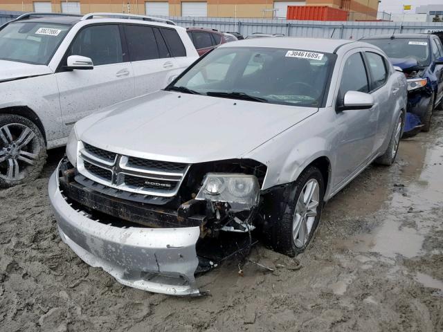 1C3CDZCB4CN136873 - 2012 DODGE AVENGER SX SILVER photo 2