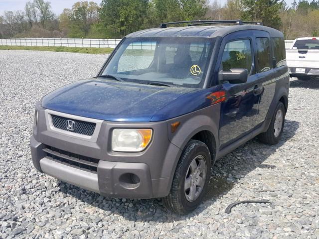 5J6YH28523L029357 - 2003 HONDA ELEMENT EX BLUE photo 2